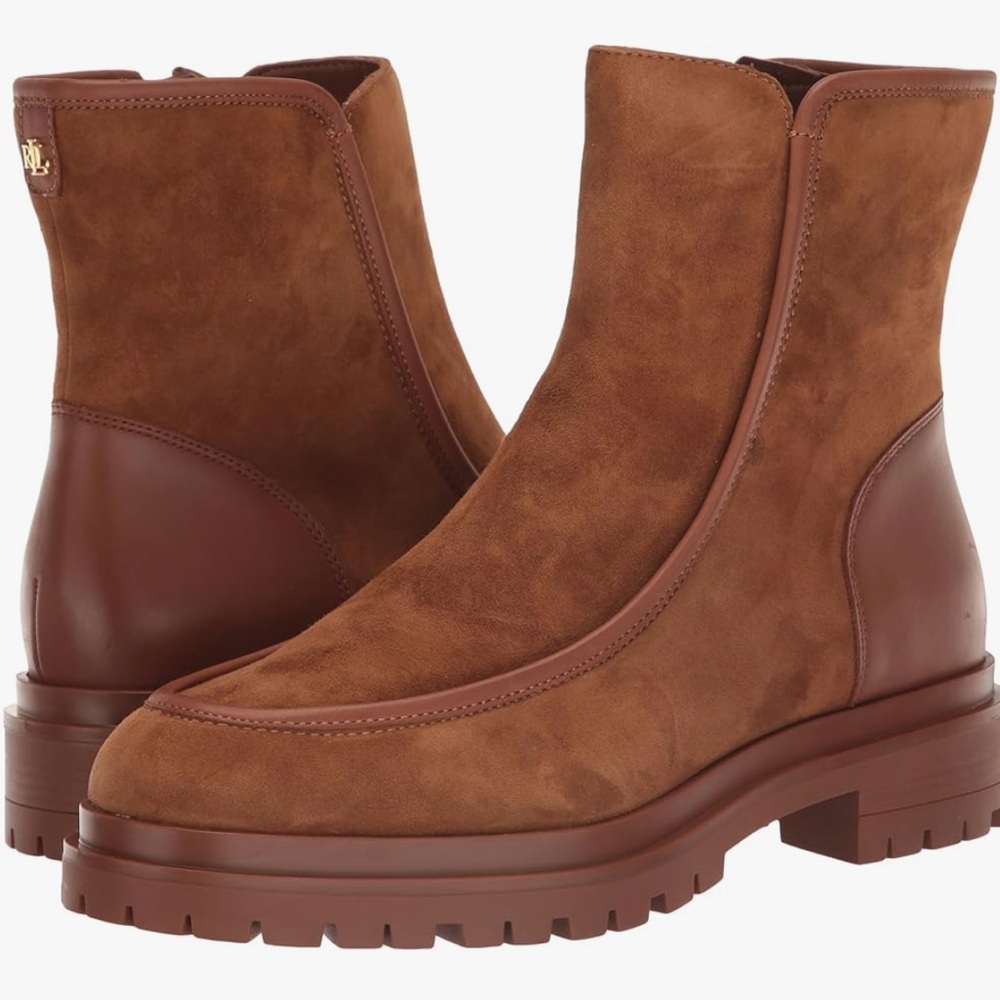 Lauren Ralph Lauren Colbie Suede Booties - Picture 3 of 10